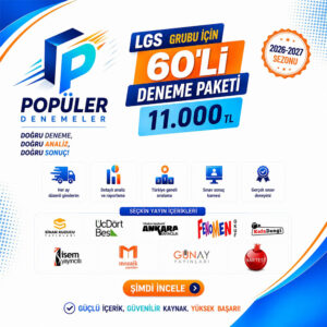 LGS Grubu 60’lı Deneme Paketi (8002)